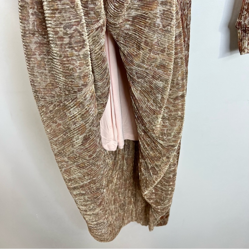 NWT Ted Baker London DEBBIX printed long sleeve sheer brown floral dress US 6 - Picture 11 of 17